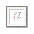Picture of Pretty Unicorn _GroupedProduct_Square_Mini_ _GroupedProduct_Square_Framed_Matted_