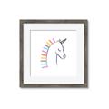 Picture of Pretty Unicorn _GroupedProduct_Square_Mini_ _GroupedProduct_Square_Framed_Matted_