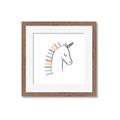 Picture of Pretty Unicorn _GroupedProduct_Square_Mini_ _GroupedProduct_Square_Framed_Matted_