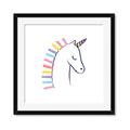 Picture of Pretty Unicorn _GroupedProduct_Square_Mini_ _GroupedProduct_Square_Framed_Matted_