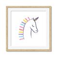 Picture of Pretty Unicorn _GroupedProduct_Square_Mini_ _GroupedProduct_Square_Framed_Matted_