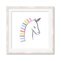 Picture of Pretty Unicorn _GroupedProduct_Square_Mini_ _GroupedProduct_Square_Framed_Matted_
