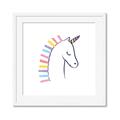 Picture of Pretty Unicorn _GroupedProduct_Square_Mini_ _GroupedProduct_Square_Framed_Matted_