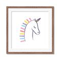 Picture of Pretty Unicorn _GroupedProduct_Square_Mini_ _GroupedProduct_Square_Framed_Matted_