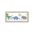Picture of Tropical Dinos _GroupedProduct_Panel_Landscape_Mini_ _GroupedProduct_Panel_Landscape_Framed_Matted_