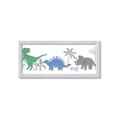 Picture of Tropical Dinos _GroupedProduct_Panel_Landscape_Mini_ _GroupedProduct_Panel_Landscape_Framed_Matted_