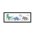 Picture of Tropical Dinos _GroupedProduct_Panel_Landscape_Mini_ _GroupedProduct_Panel_Landscape_Framed_Matted_