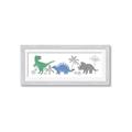 Picture of Tropical Dinos _GroupedProduct_Panel_Landscape_Mini_ _GroupedProduct_Panel_Landscape_Framed_Matted_