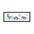 Picture of Tropical Dinos _GroupedProduct_Panel_Landscape_Mini_ _GroupedProduct_Panel_Landscape_Framed_Matted_