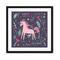 Picture of Rosie the Unicorn _GroupedProduct_Square_Mini_ _GroupedProduct_Square_Framed_Matted_