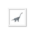 Picture of Gray Dino XIII _GroupedProduct_Square_Mini_ _GroupedProduct_Square_Framed_Matted_