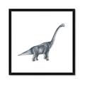Picture of Gray Dino XIII _GroupedProduct_Square_Mini_ _GroupedProduct_Square_Framed_Matted_