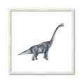 Picture of Gray Dino XIII _GroupedProduct_Square_Mini_ _GroupedProduct_Square_Framed_Matted_