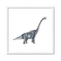 Picture of Gray Dino XIII _GroupedProduct_Square_Mini_ _GroupedProduct_Square_Framed_Matted_