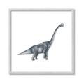 Picture of Gray Dino XIII _GroupedProduct_Square_Mini_ _GroupedProduct_Square_Framed_Matted_