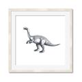 Picture of Gray Dino I  _GroupedProduct_Square_Mini_ _GroupedProduct_Square_Framed_Matted_