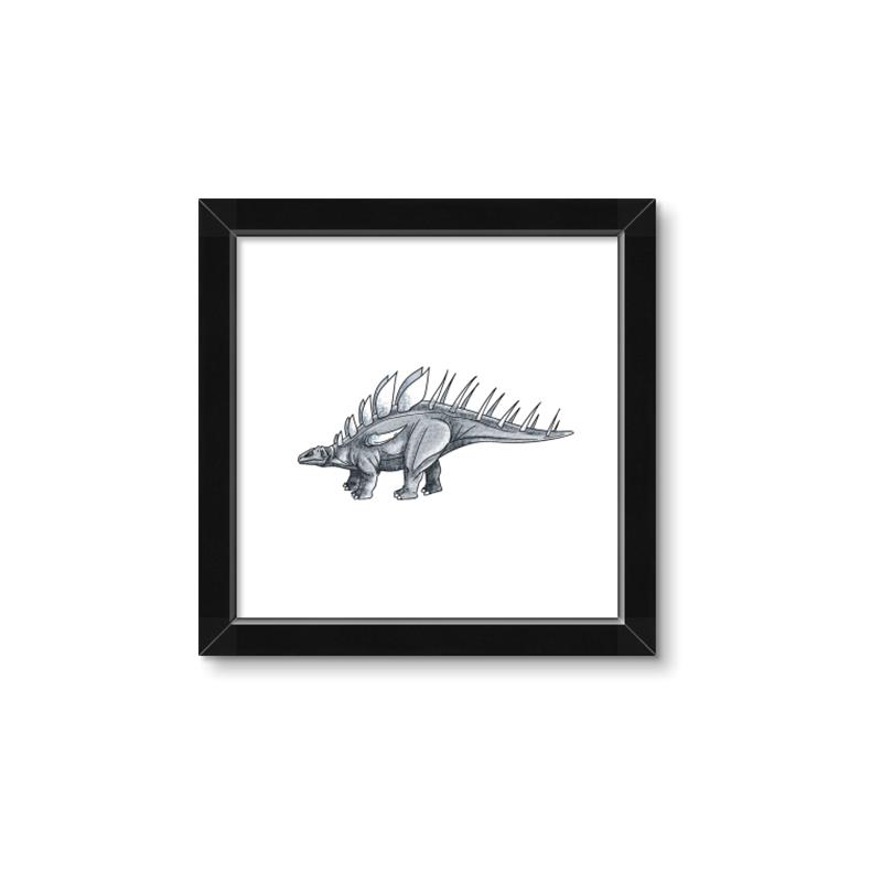 Picture of Gray Dino II _GroupedProduct_Square_Mini_ _GroupedProduct_Square_Framed_Matted_