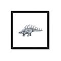 Picture of Gray Dino II _GroupedProduct_Square_Mini_ _GroupedProduct_Square_Framed_Matted_