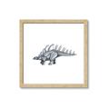 Picture of Gray Dino II _GroupedProduct_Square_Mini_ _GroupedProduct_Square_Framed_Matted_