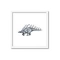 Picture of Gray Dino II _GroupedProduct_Square_Mini_ _GroupedProduct_Square_Framed_Matted_