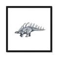 Picture of Gray Dino II _GroupedProduct_Square_Mini_ _GroupedProduct_Square_Framed_Matted_