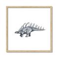 Picture of Gray Dino II _GroupedProduct_Square_Mini_ _GroupedProduct_Square_Framed_Matted_