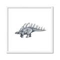 Picture of Gray Dino II _GroupedProduct_Square_Mini_ _GroupedProduct_Square_Framed_Matted_