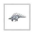 Picture of Gray Dino II _GroupedProduct_Square_Mini_ _GroupedProduct_Square_Framed_Matted_
