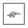 Picture of Gray Dino II _GroupedProduct_Square_Mini_ _GroupedProduct_Square_Framed_Matted_