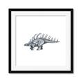 Picture of Gray Dino II _GroupedProduct_Square_Mini_ _GroupedProduct_Square_Framed_Matted_