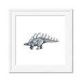 Picture of Gray Dino II _GroupedProduct_Square_Mini_ _GroupedProduct_Square_Framed_Matted_