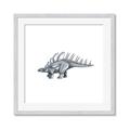 Picture of Gray Dino II _GroupedProduct_Square_Mini_ _GroupedProduct_Square_Framed_Matted_