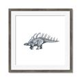 Picture of Gray Dino II _GroupedProduct_Square_Mini_ _GroupedProduct_Square_Framed_Matted_