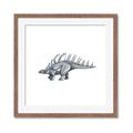 Picture of Gray Dino II _GroupedProduct_Square_Mini_ _GroupedProduct_Square_Framed_Matted_