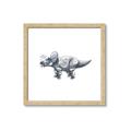 Picture of Gray Dino III _GroupedProduct_Square_Mini_ _GroupedProduct_Square_Framed_Matted_