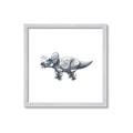 Picture of Gray Dino III _GroupedProduct_Square_Mini_ _GroupedProduct_Square_Framed_Matted_