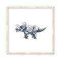 Picture of Gray Dino III _GroupedProduct_Square_Mini_ _GroupedProduct_Square_Framed_Matted_