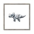 Picture of Gray Dino III _GroupedProduct_Square_Mini_ _GroupedProduct_Square_Framed_Matted_