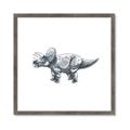 Picture of Gray Dino III _GroupedProduct_Square_Mini_ _GroupedProduct_Square_Framed_Matted_