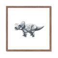 Picture of Gray Dino III _GroupedProduct_Square_Mini_ _GroupedProduct_Square_Framed_Matted_