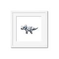 Picture of Gray Dino III _GroupedProduct_Square_Mini_ _GroupedProduct_Square_Framed_Matted_