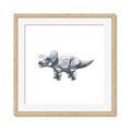 Picture of Gray Dino III _GroupedProduct_Square_Mini_ _GroupedProduct_Square_Framed_Matted_