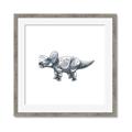 Picture of Gray Dino III _GroupedProduct_Square_Mini_ _GroupedProduct_Square_Framed_Matted_