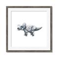 Picture of Gray Dino III _GroupedProduct_Square_Mini_ _GroupedProduct_Square_Framed_Matted_