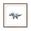 Picture of Gray Dino III _GroupedProduct_Square_Mini_ _GroupedProduct_Square_Framed_Matted_