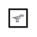 Picture of Gray Dino IV _GroupedProduct_Square_Mini_ _GroupedProduct_Square_Framed_Matted_