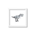 Picture of Gray Dino IV _GroupedProduct_Square_Mini_ _GroupedProduct_Square_Framed_Matted_