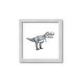 Picture of Gray Dino IV _GroupedProduct_Square_Mini_ _GroupedProduct_Square_Framed_Matted_
