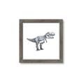 Picture of Gray Dino IV _GroupedProduct_Square_Mini_ _GroupedProduct_Square_Framed_Matted_