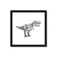 Picture of Gray Dino IV _GroupedProduct_Square_Mini_ _GroupedProduct_Square_Framed_Matted_